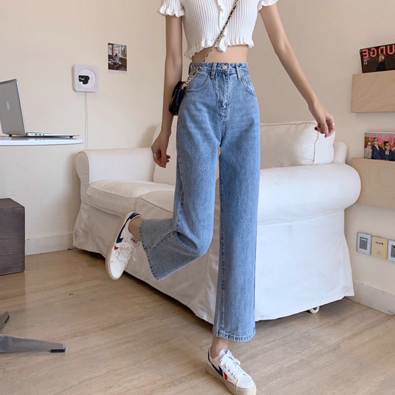 Quần Dài Jean Xẻ Sau Ống Rộng Hàng  Cao Cấp  -Tuyển chọn loại 1