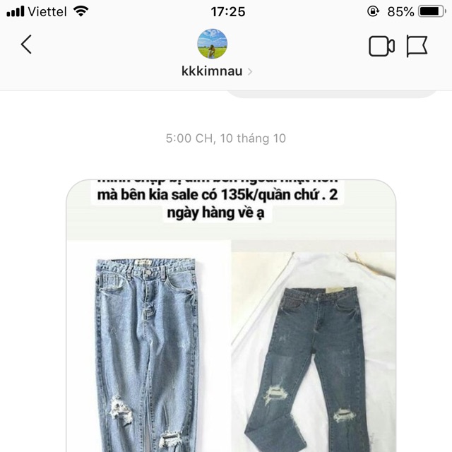 jeans sz L 135k