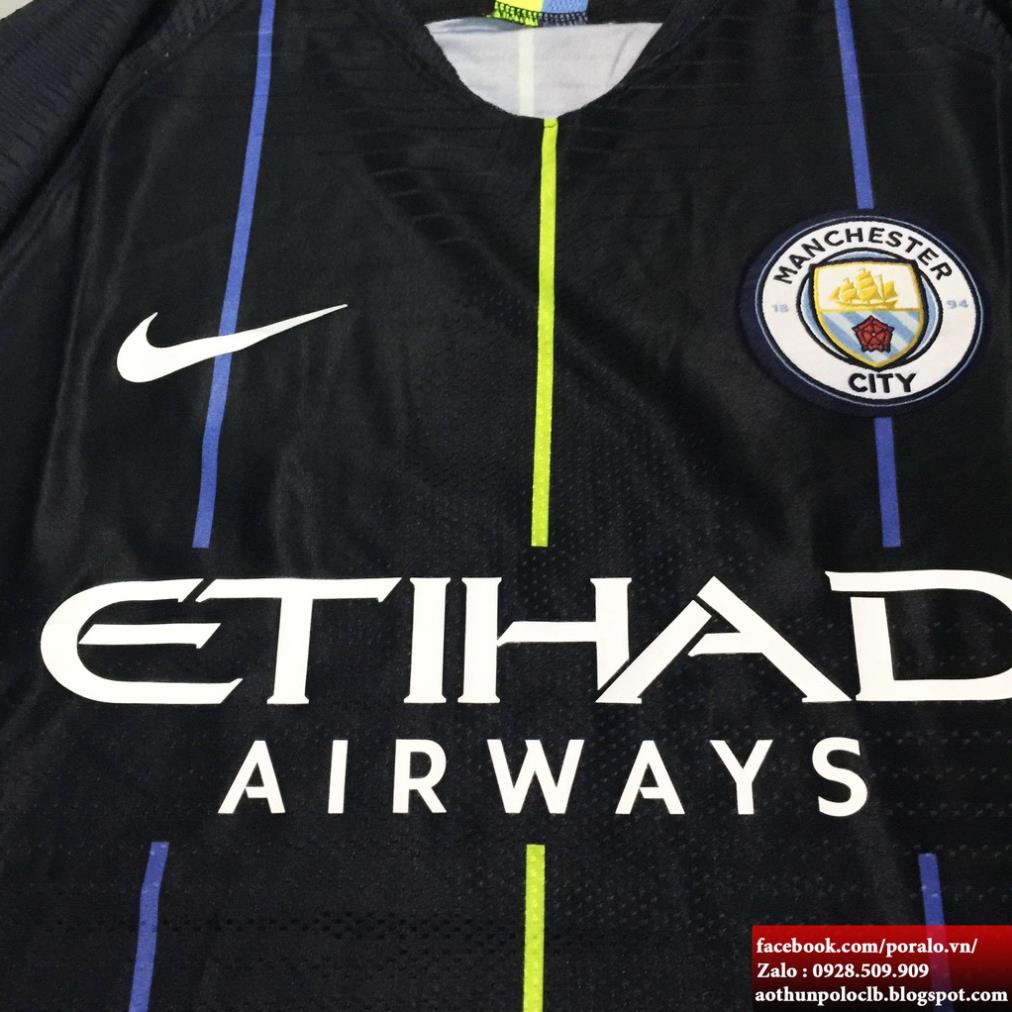 BỘ ÁO ĐẤU MAN CITY 2018-19 SÂN KHÁCH BẢN PLAYER !