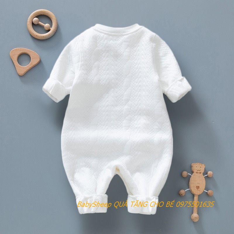 Body chần bông cao cấp gấu mẫu mới cho bé trai bé gái