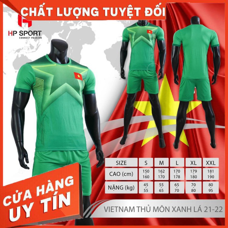 [ Sales Sốc ] Quần áo bóng đá đội tuyển việt nam mới nhất 2021,quần áo đá bóng hàng thun thái cao cấp