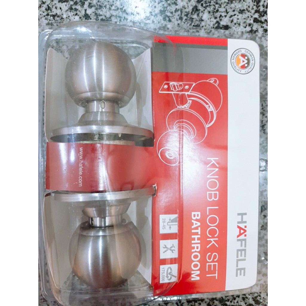Bộ Khóa Tay Nắm Tròn Cửa WC Hafele 489.93.135