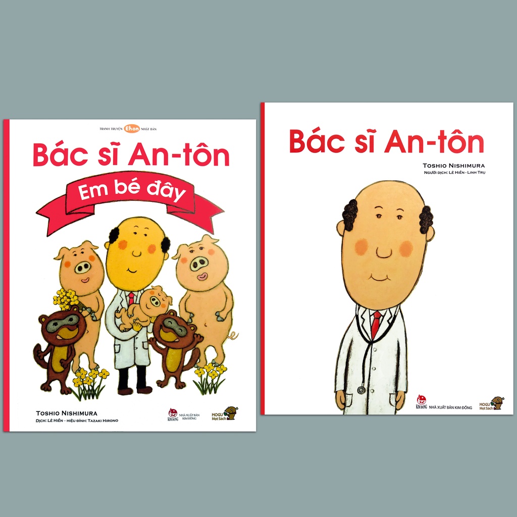 Sách - Tranh Truyện Ehon Nhật Bản - Bác Sĩ An-tôn - Bộ ehon đáng yêu giúp bé không còn sợ bác sĩ(Bộ 2 quyển,lẻ tùy chọn)
