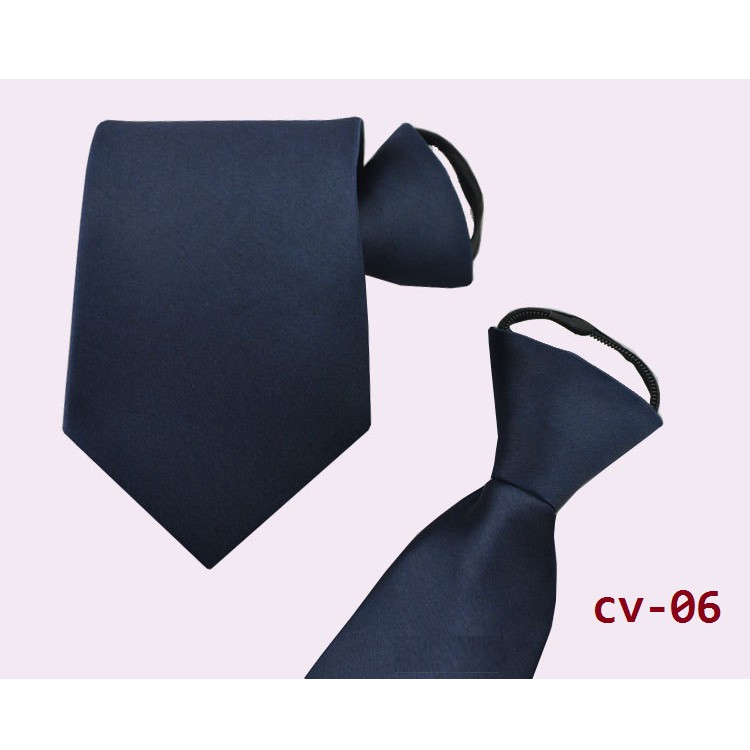 Cà vạt nam thắt sẵn giá rẻ lụa phi bóng bản nhỏ 5cm, Cravat phong cách Hàn Quốc - AdamZone