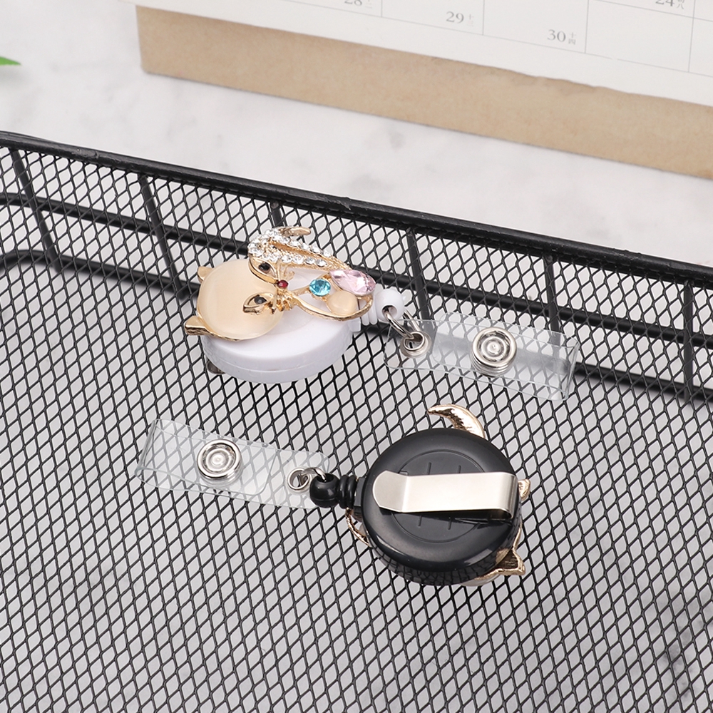 1 Móc Kẹp Giữ Thẻ ID Chống Thất Lạc Tiện Dụng Giá Đỡ