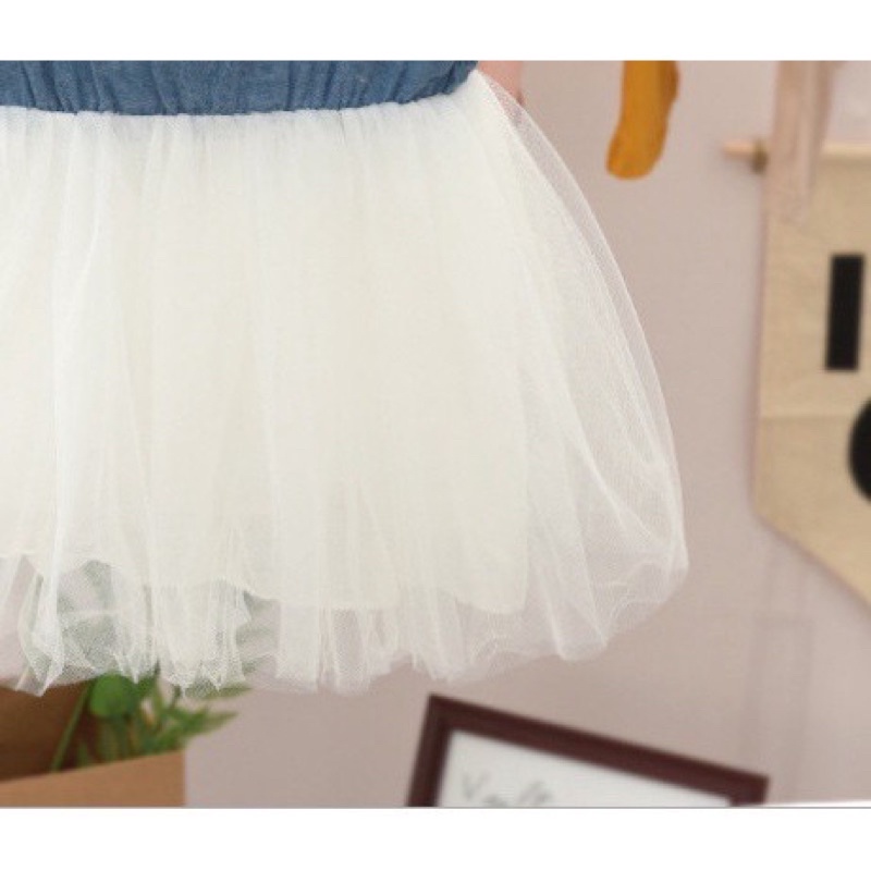 Váy bò bé gái phối ren, cổ nơ hoạ tiết da báo size 9M-4Y