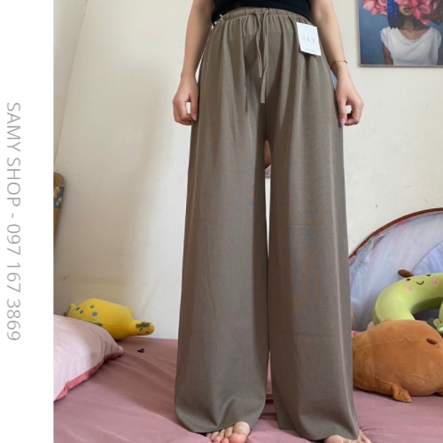 Quần ống rộng chất len lạnh, quần ống suông dáng Hàn Quốc bigsize GIÁ RẺ