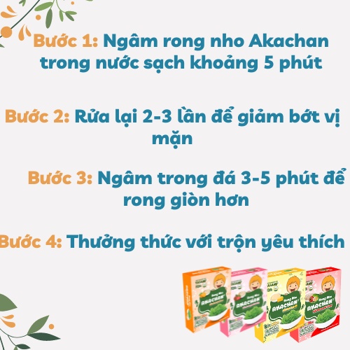 Rong Nho Akachan Cho Bé Xốt Thousand Island Hộp 175g