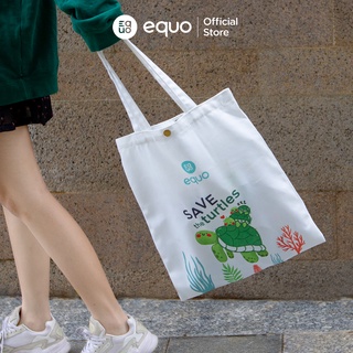 Túi vải EQUO thiết kế Save the Turtles sử dụng được nhiều lần