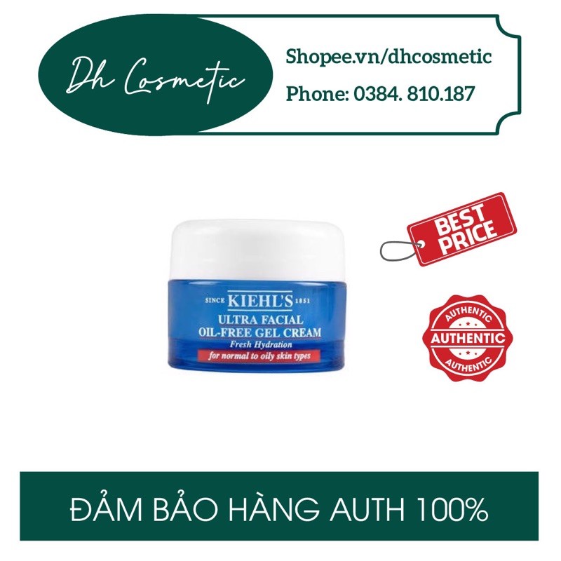 GEL Dưỡng Ẩm Cho Da Dầu Mụn Kiehl's Ultra Facial Oil-Free Gel Cream 7ml