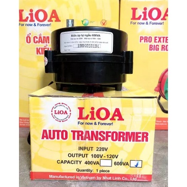 Biến áp tự ngẫu Lioa 600VA/Điện áp 220V ra 110V