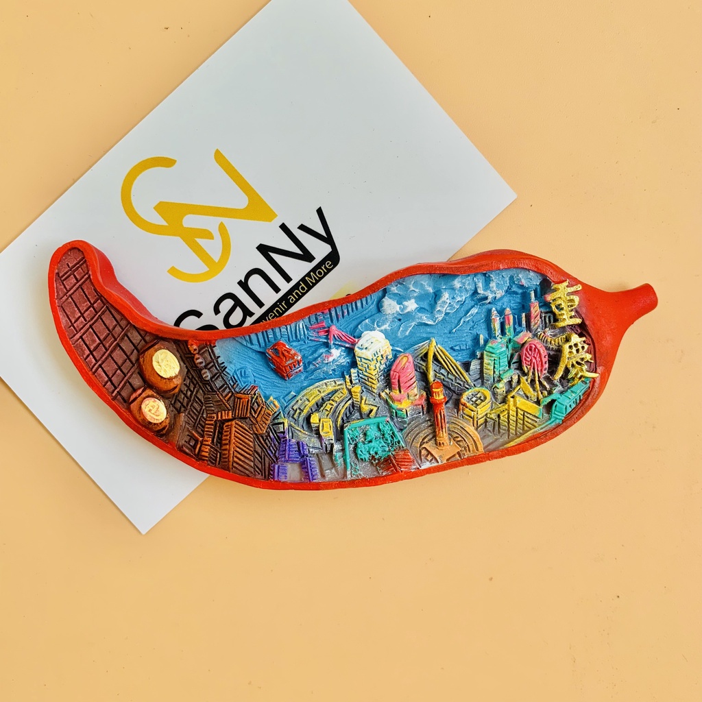 Nam châm tủ lạnh lưu niệm địa danh Trung Quốc