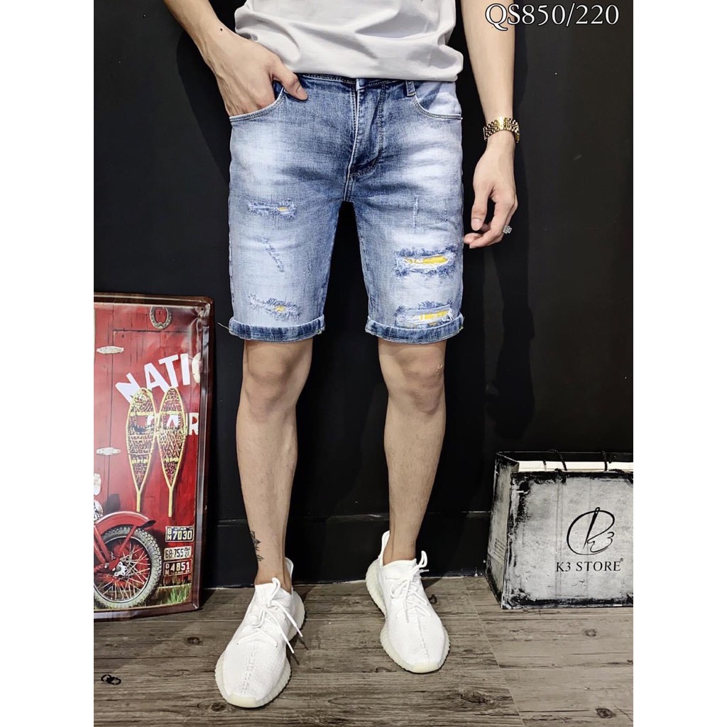 Quần Sọt Jean Nam Sướt Rách SUP Cao Cấp #1