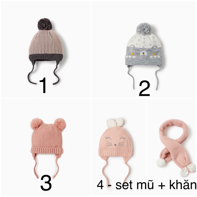 [SẴN] Mũ len Zara Kid Auth vợt sale