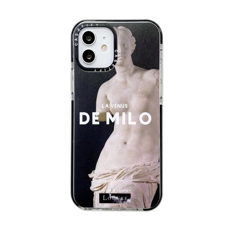 Ốp điện thoại tranh sơn dầu Mona Lisa ins retro cho iPhone 11 Pro Max X XS MAX XR SE2 iPhone 6 6s 7 8 Plus 12 Pro Max