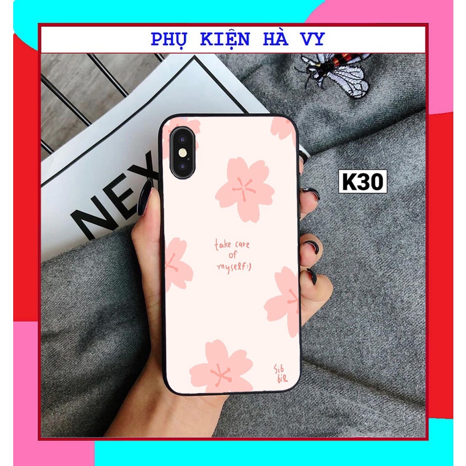 Ốp lưng iphone hoa xanh hồng nhám viền đen 5/5s/6/6plus/6s/6splus/7/7plus/8/8plus/x/xr/xs/11/12/pro/max/plus/promax