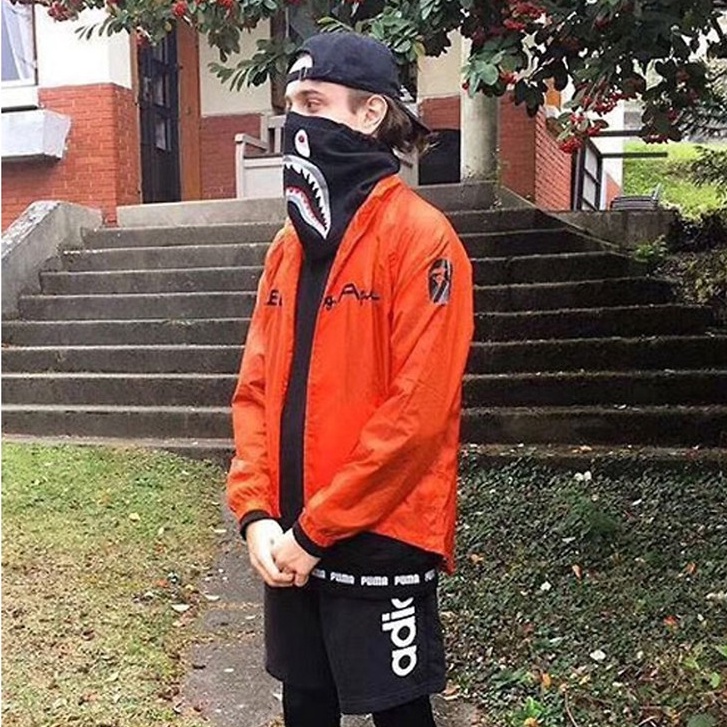 Khăn ống Bape Shark Black, Khăn trùm mặt Siêu ngầu Bape VN