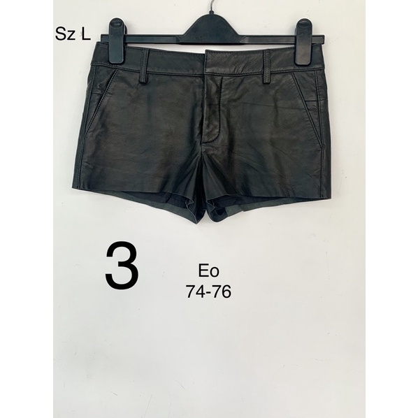Quần short da đen