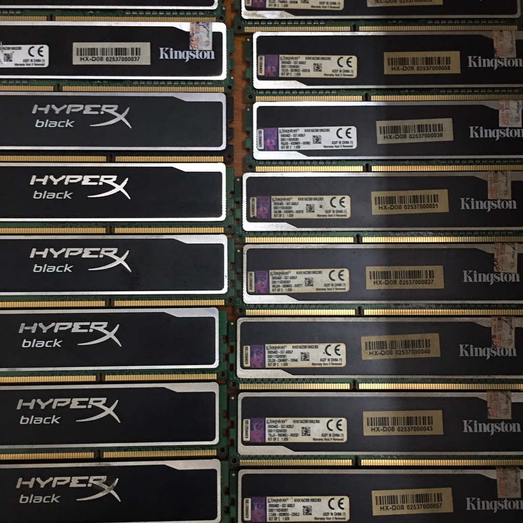 Ram 4G-DDR3-1600 Kington  HyperX Black - Blu - Ram Tản Nhiệt Đen - Xanh Hàng Chính Hãng Không Kén Main - Vi Tính Bắc Hải | BigBuy360 - bigbuy360.vn