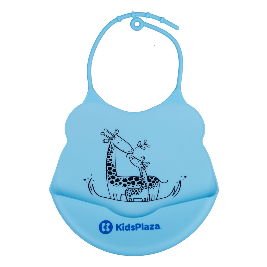 Yếm ăn silicon cho bé Kids Plaza BIB006 (nhiều mẫu)