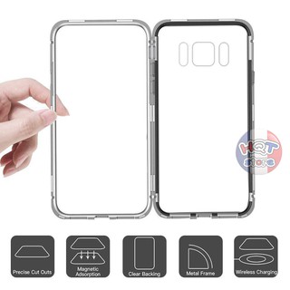 Ốp lưng hít nam châm kính 9H Likgus Magnetic Case S8 / S8 Plus