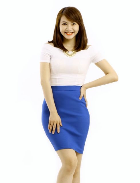 [Mã FASHIONT4WA2 giảm 10K đơn 50K] Chân váy bút chì cạp chun siêu co giãn | BigBuy360 - bigbuy360.vn