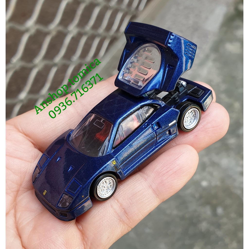 Mô hình xe Premium  F e r r a r i  F40  màu xanh tomica Nhật Bản No31