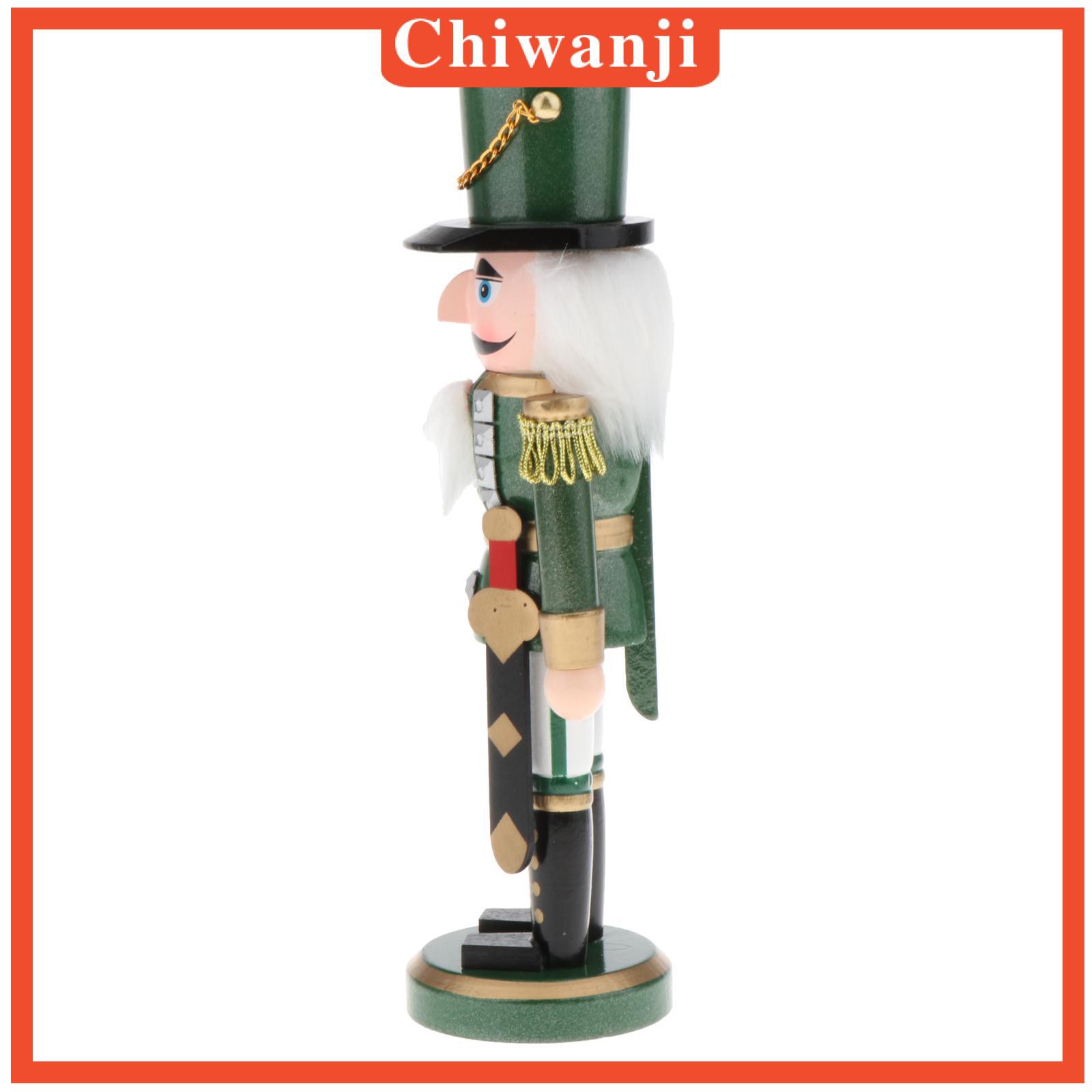 [CHIWANJI] Nutcracker Christmas Decorations 35CM Soldier Nutcracker Doll Classical Puppet