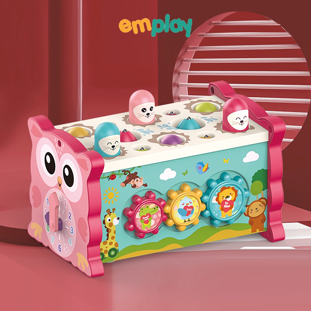 Đồ chơi đập chuột kết hợp câu cá Emplay  cho bé rèn luyện nhanh tay tinh mắt được sản xuất từ nhựa ABS cao cấp an toàn
