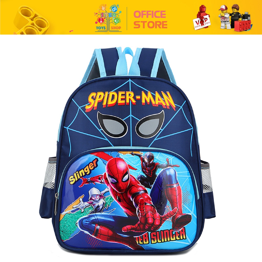 Balo Cho Bé In Hình Siêu Nhân Nhện Spider Man Kích Thước 28cmx11cmx35cm