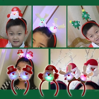 Giáng sinh phát sáng tóc Hoop - Đồ trang trí tóc hoạt hình - Trang trí đạo cụ lễ hội