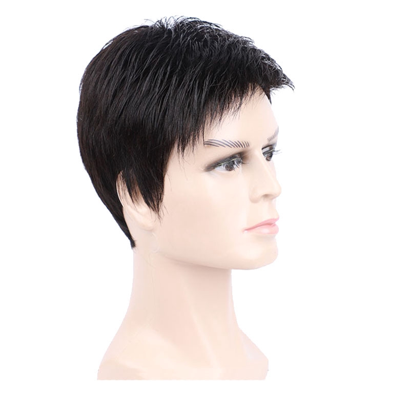 Tóc Giả Ngắn Thoáng Khí Từ 100% Thật Cho Nam