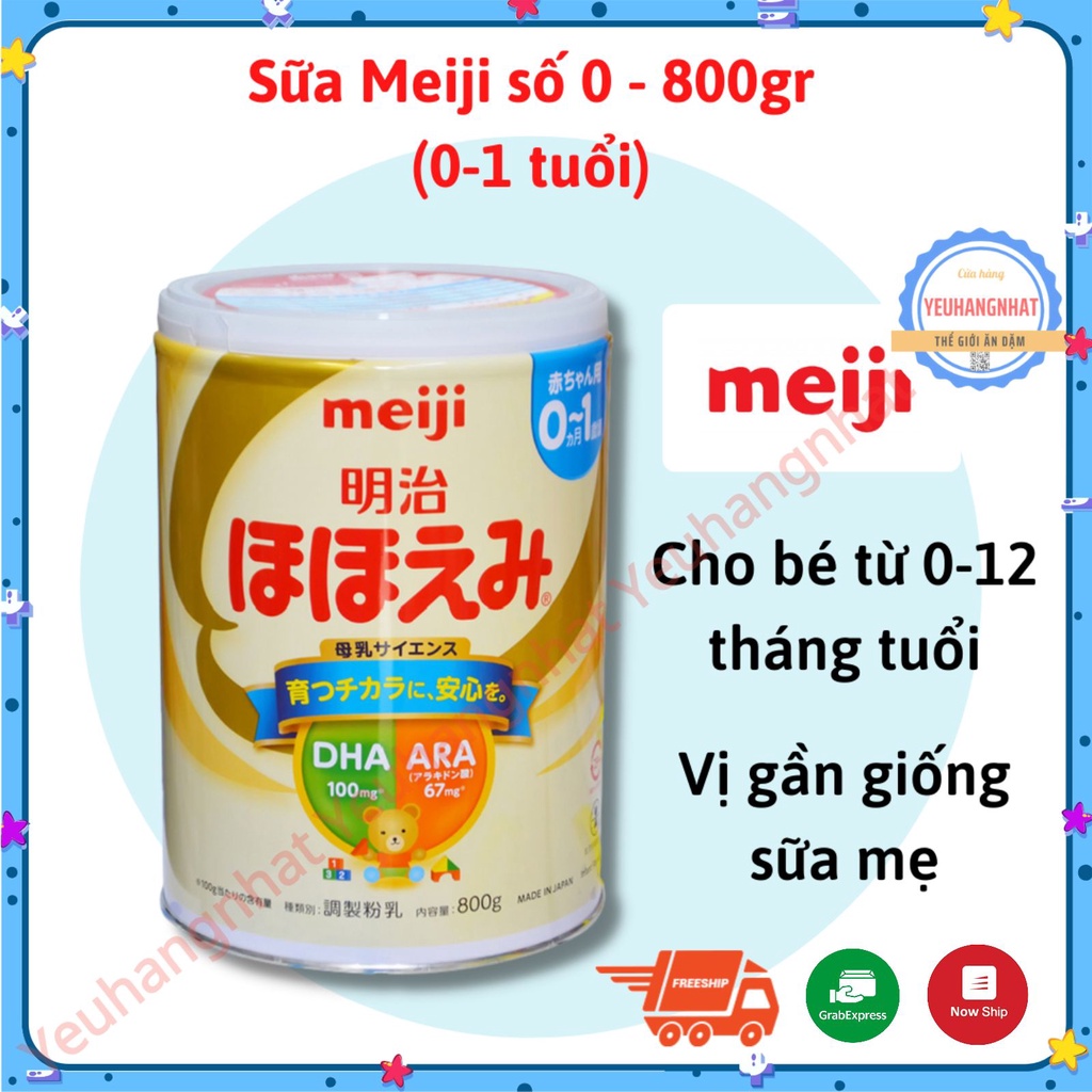 Sữa bột Meiji số 0 800g