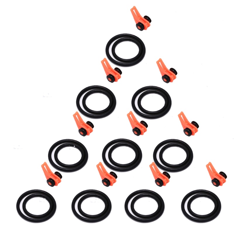 QQ Set 10 Vòng Cao Su Nhỏ Giữ Móc Câu Cá Chuyên Dụng