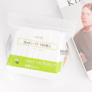 Bông tẩy trang Miniso 180 Miếng