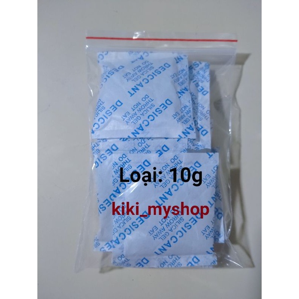 100gr gói hút ẩm silicagel loại 1g/2g/5g/10g chống ẩm sách truyện, máy ảnh