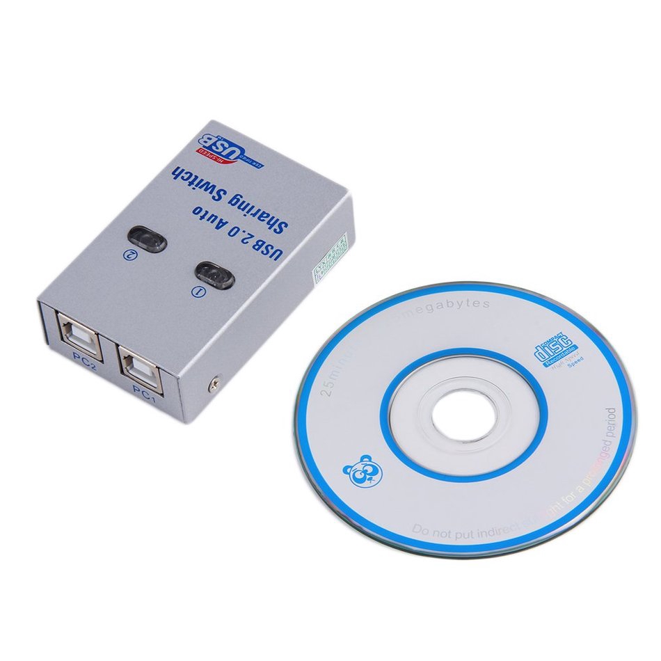 (orb) Bộ Chia 2 Cổng Usb 2.0 Cho Máy In / Scan / Scan / Scan