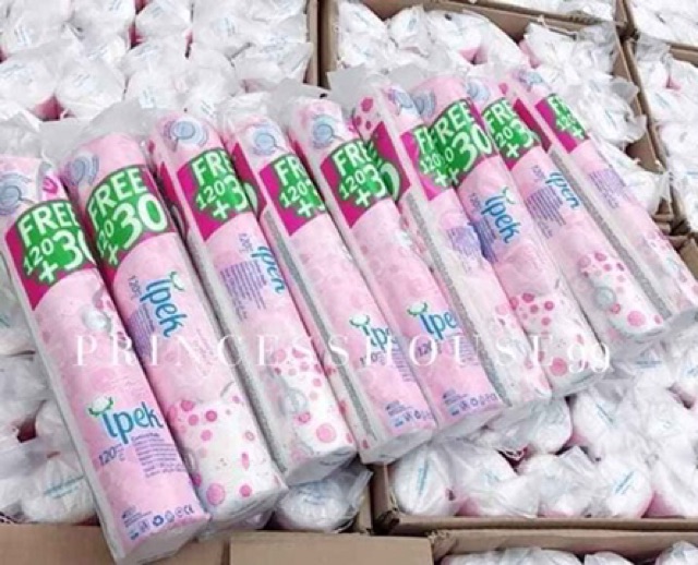 Bông tẩy trang cotton Olea Cotton Pads  120 + 20 miếng