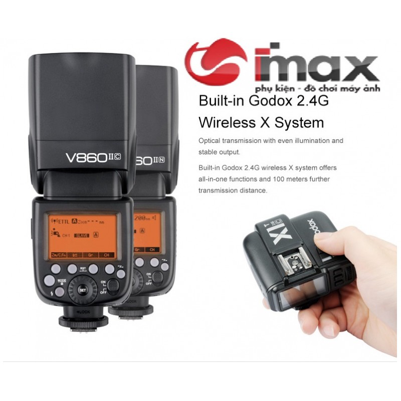 FLASH GODOX V860II FOR CANON,NIKON,SONY