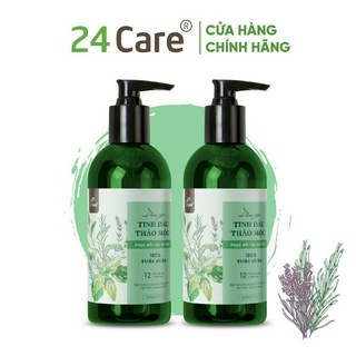 Combo 2 chai dầu gội thảo mộc 24Care phục hồi tóc hư tổn - 300ml/chai