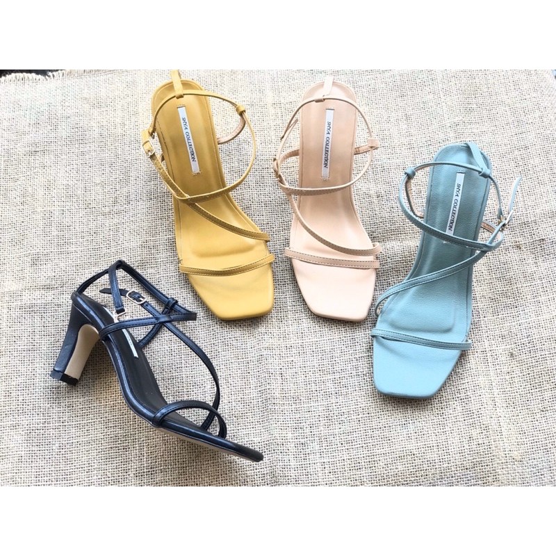 Sandal nữ thời trang gót ngang 7p