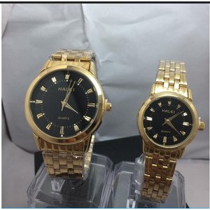 Đồng hồ nữ Halei mặt tròn dây kim loại demi chính hãng Tony Watch 68