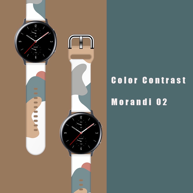 Dây Đeo 20/22mm Bằng Silicon Cho Đồng Hồ samsung galaxy watch 4 classic/active 2/46mm/42mm gear s3 huawei gt/2/3/pro