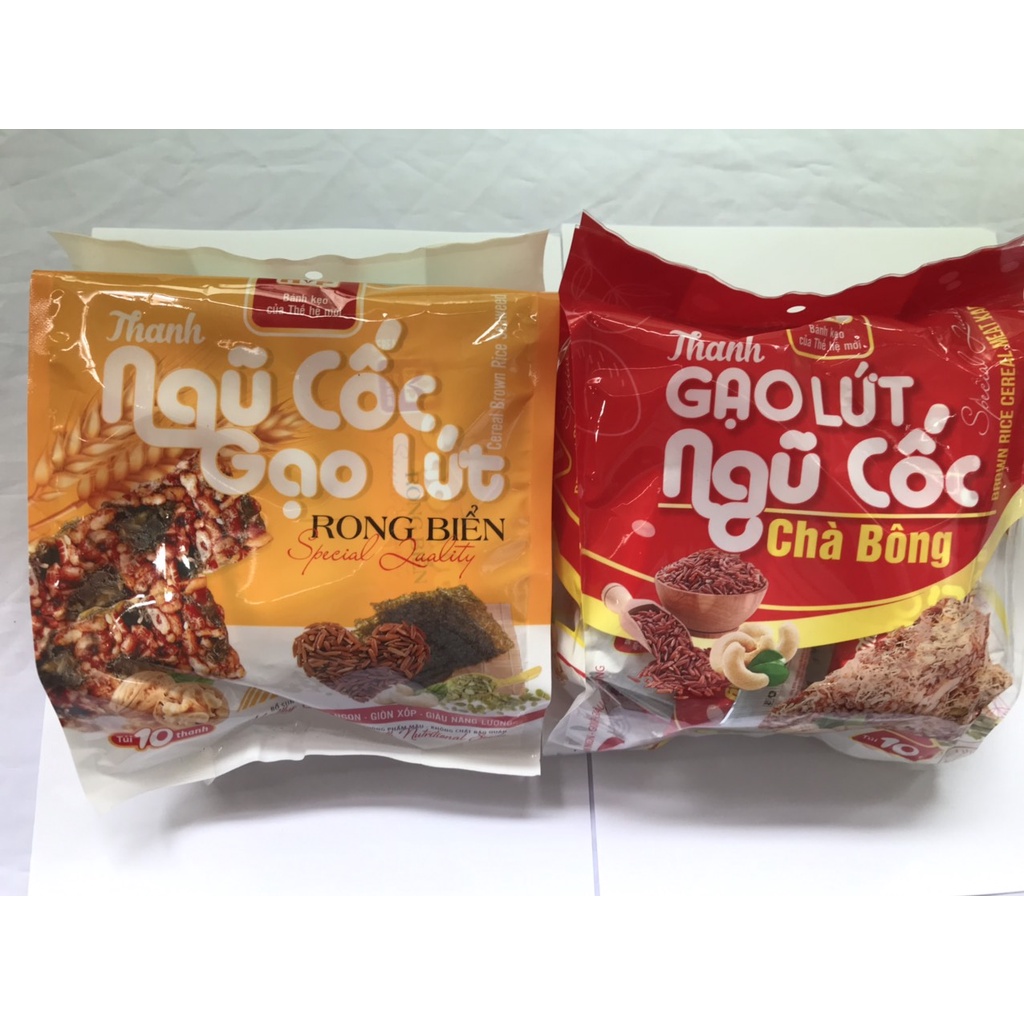 Bánh Ngũ Cốc Gạo Lứt Chà Bông Cereal Brown Rice Meat Kapok 150g (gói 10 thanh)