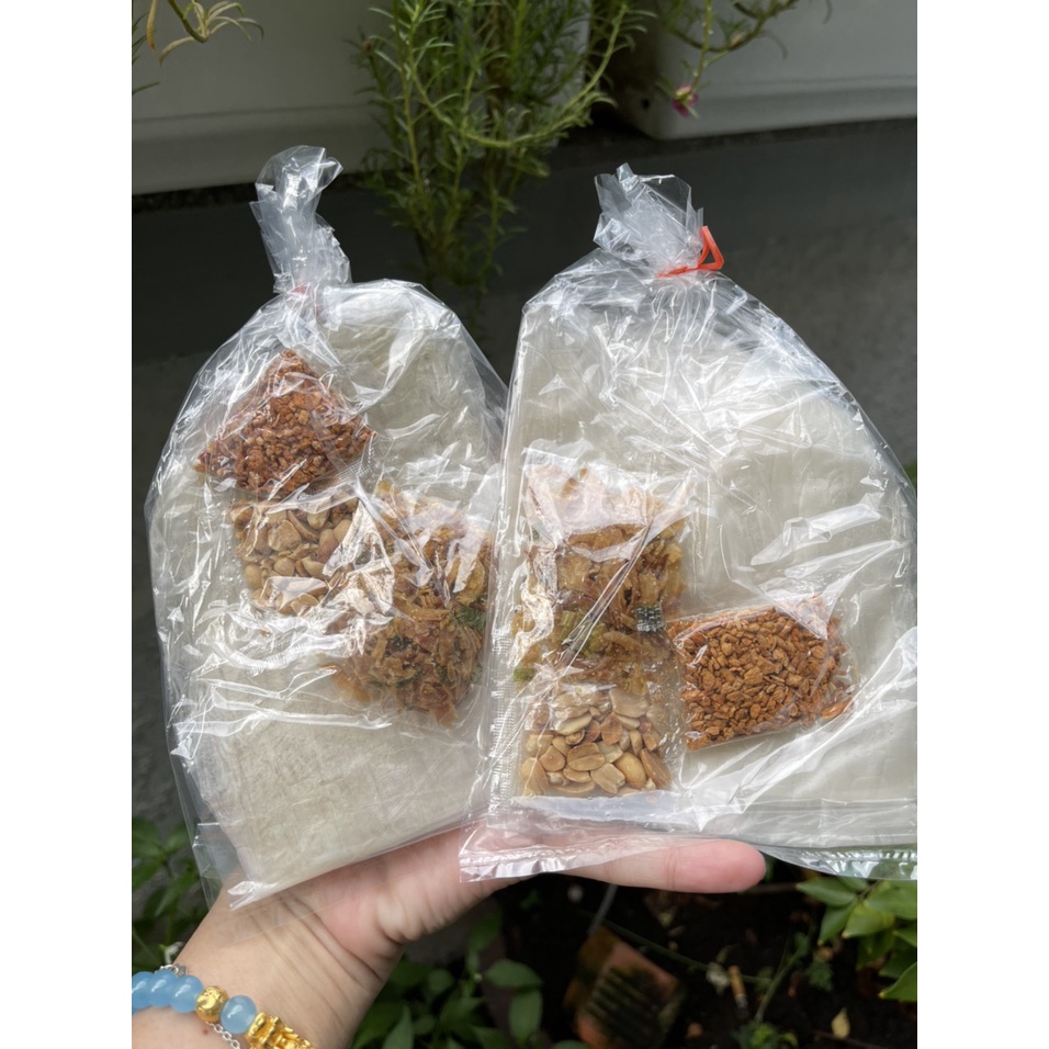 Bánh tráng muối Tây Ninh - Muối tôm, Đậu phộng, Hành phi (Chính gốc Gò Dầu Tây Ninh)