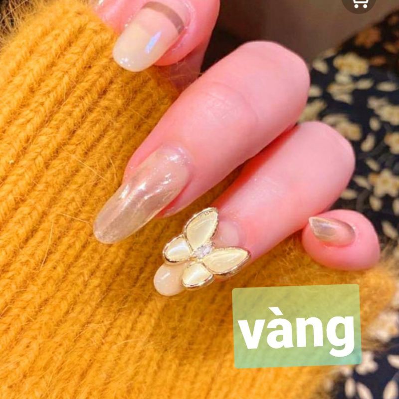 Charm bướm đá nail- bướm đá mắt mèo lớn mã 33