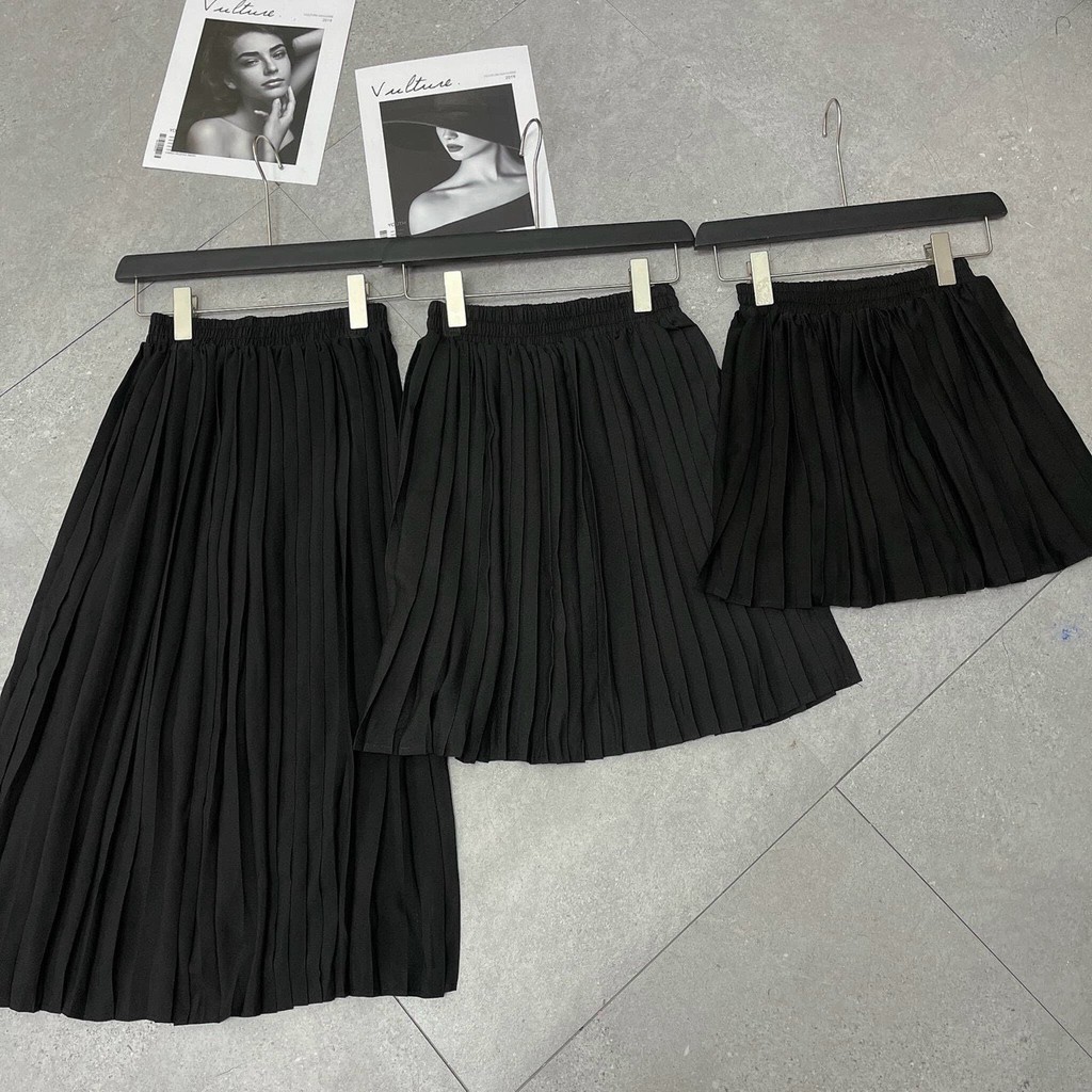[ Mã WASTRUN4 giảm 10% tối đa 30K đơn 99K] Chân váy xếp ly ngắn, dài, lỡ hàng QC cao cấp cạp chun dễ mặc | BigBuy360 - bigbuy360.vn