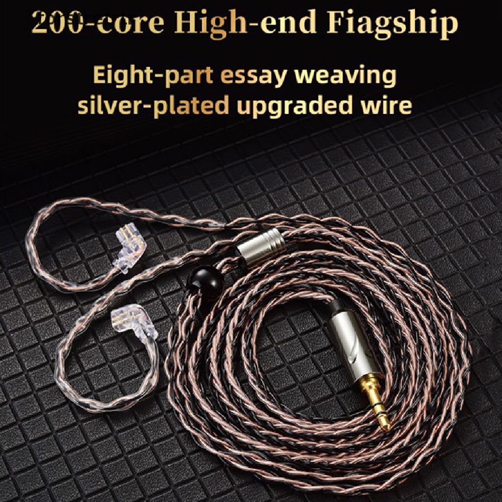 Dây Cáp Âm Thanh Hifi Mạ Bạc QKZ T1 8 Core TC MMCX / 2Pin