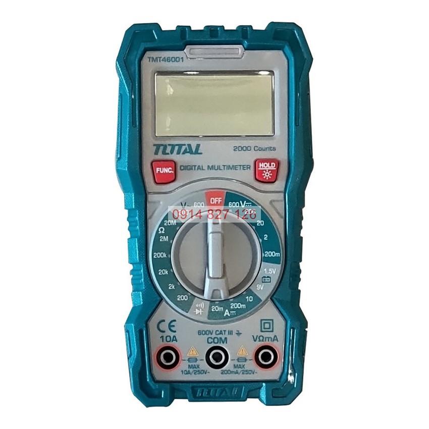 Đồng hồ đo điện vạn năng TOTAL đo AC DC 600V 10A, đo dòng điện, điện áp, điện trở, Bh 6 tháng Dụng cụ sửa chữa Tuấn Mã