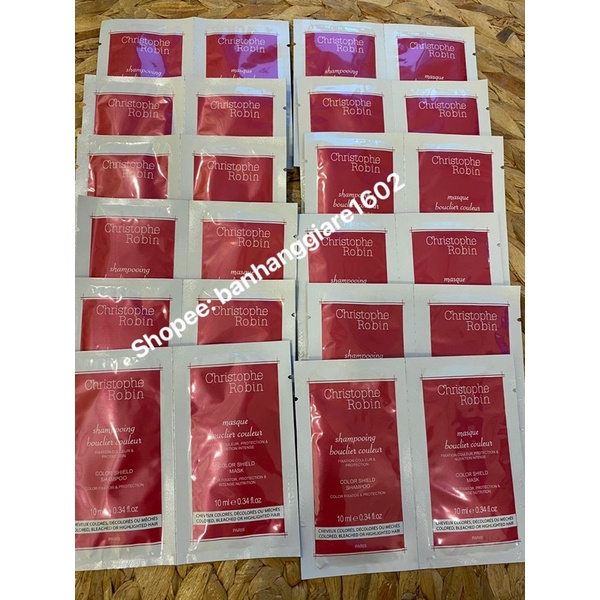 {SampdaChristophe Robin Set Dầu Gội- Mặt nạ ủ phục hồi cho tóc nhuộm